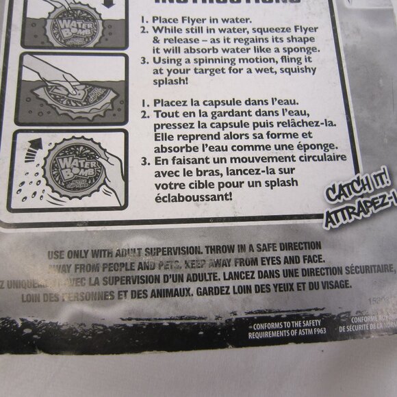 Jaru Inc Water Bomb Yellow Cap Flyer ; Soft & Squishy - Lot of 2 - New(Other) - Picture 12 of 14